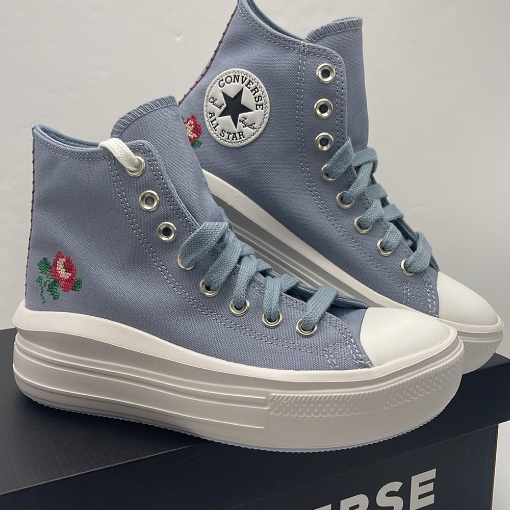 Converse WMNS High-Top Platform Sneakers A12571C
CTAS MOVE HI
WET STONE/WET STON - Picture 7 of 16